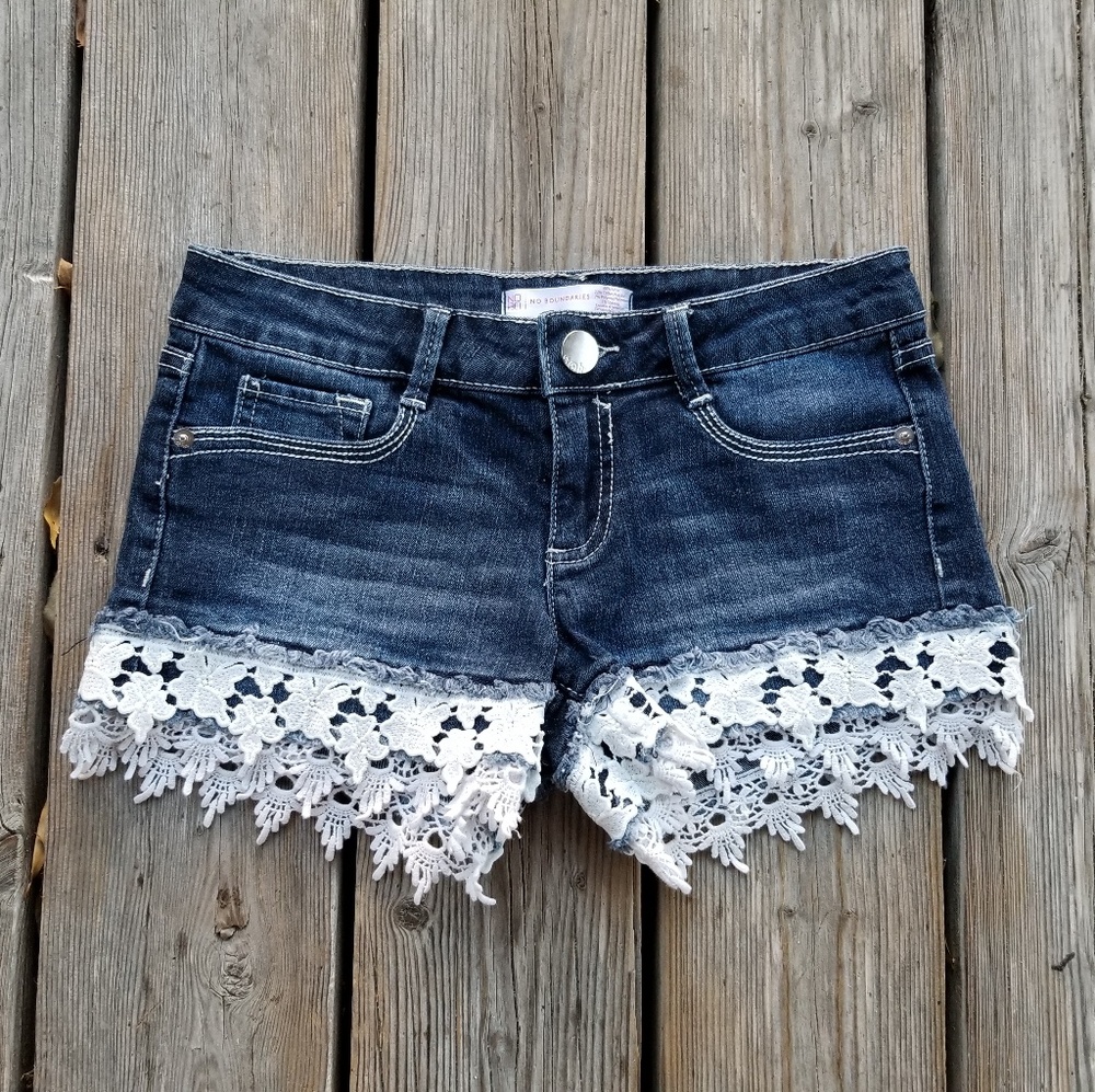 Lace Jean Shorts